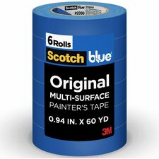 Painter's Tape, Multi Surface, 0.94"x60 Yds, 6/PK, Blue
