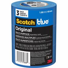 Painter's Tape, Multi Surface, 1.88"x60 Yds, 3/PK, Blue
