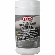 Wipes, f/Stainless Steel, CitrusScent, 9-1/2"x12", Tub, 40 Wipes