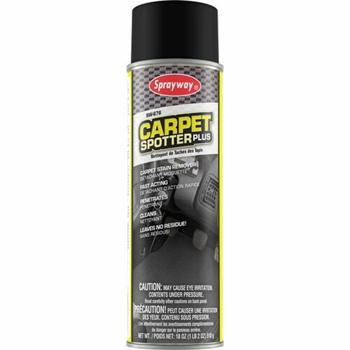 Spot/Stain Remover, Carpet, Water-Based, Spray, 18 oz, WE