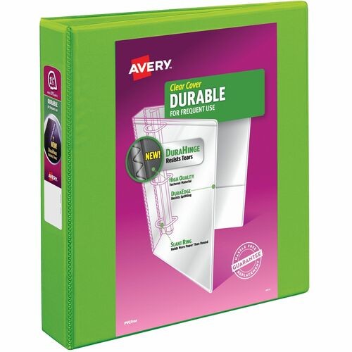 View Binder, Slant Ring, DuraHinge, 1-1/2" Cap, 6/CT, Green