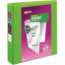 View Binder, Slant Ring, DuraHinge, 1-1/2" Cap, 6/CT, Green
