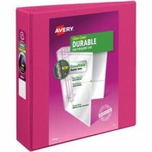 View Binder, Slant Ring, DuraHinge, 2" Cap, 6/CT, Pink