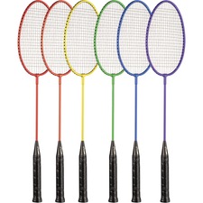 Badminton Rackets, Steel Shaft/Strings, 26"L, 6/ST, AST