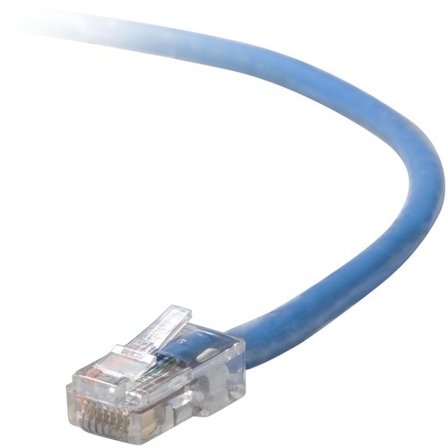 CATEGORY 5E RJ-45 MALE TO RJ-45 MALE SNAGLESS MOLDED 2 FOOT BLUE PATCH CABLE