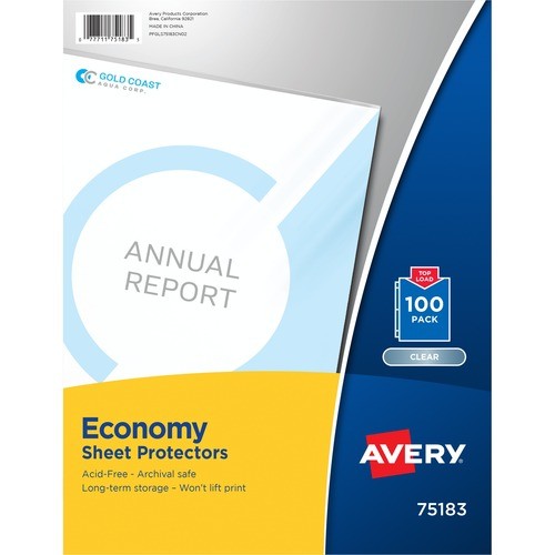 Sheet Protectors, Poly, f/8-1/2"x11" Sht, 100/BG, 5BG/CT, CL