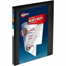 View Binder, DuraHinge, 1/2" Cap, 8-1/2"x11", 6/CT, Black