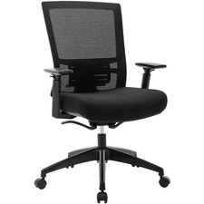 Task Chair, Mesh Back, 27-1/2"x27-1/2"x43-3/8", Black
