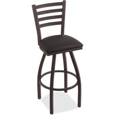 Stool, Swivel, Vinyl, 19"x19"x30", BK Wrinkle/Black