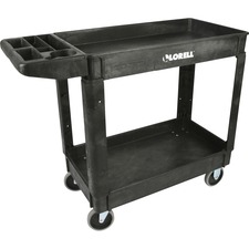 Utility Cart, w/Built-in Bin, 550 lb Cap, 37-1/2"x17"x39", BK