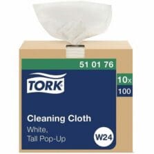 Wipers, Industrial, MultiPurp, Reusable, Interfold, 1Ply, 8.3"FWx4"FL, 8.3"UFWx16.1"UFL, 100SH/PK, 10/CT, WE