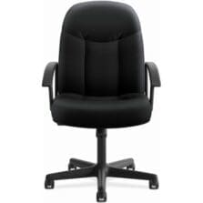 Hvl601 Series Executive High-Back Chair, Supports Up To 250 Lb, 17.44" To 20.94" Seat Height, Black