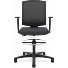 Mesh Back Task Stool, 27"x27"x52", Black