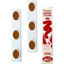 Watercolor Paint Refills, 6 Pans, Brown