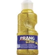 Tempera Paint, Glitter, RTU, Washable, 8oz, Yellow