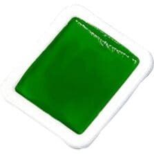 Watercolor Refills, Half-Pan, Semi-Moist, 1 DZ, Green