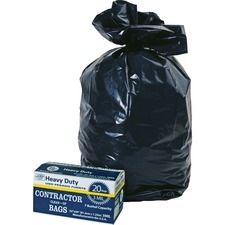 Contractor Bags, 3 mil, 32"Wx50"H, Black