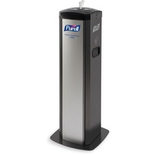 Floor Stand Dispenser, DS360, f/Hand Sanitizer Wipes, BK/SR