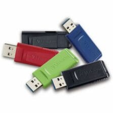 Flash Drive, USB 2.0/USB-A, Store 'n' Go, 32GB, 5/PK, AST