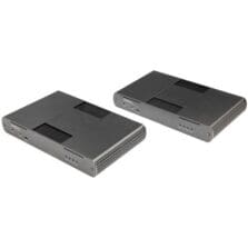 2 x Network (RJ-45) - 2 x USB - 330 ft Extended Range - Aluminum - Black