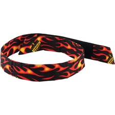 Cooling Bandana, Hook/Loop, 36-1/2"x2", 24/CT, Flames