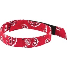 Cooling Bandana, Hook/Loop, 36-1/2"x2", 24/CT, Red Western