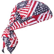Cooling Hat, Triangular, Tie Closure, 24/CT, Stars/Stripes