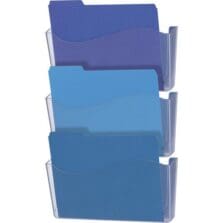 Wall Files, w/Hanger, Unbreakable, 13-3/4"x3"x19-1/2", 3/EA, CL