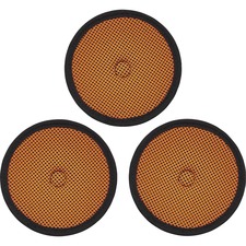 Top Pad Replacement, f/Hard Hats, Antimicrobial, 3/PK, OE