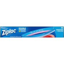 Bags, Freezer, Smart Zip Plus, Ziploc, 10/BX, Clear