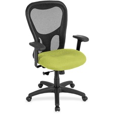 Chair, HighBack, Synchro, FabricSeat, 26"x24"x44-1/2", Apple GN