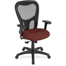 Chair, HighBack, Synchro, FabricSeat, 26"x24"x44-1/2", Persimmon