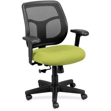 Chair, MidBack, FabricSeat, 26"x19-3/10"x38-1/2", Apple Green