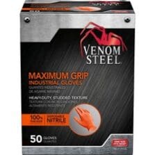Gloves, Nitrile, Max Grip, Textured, 50/BX, Orange