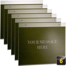 Sign Holder, Horizontal, 11"Wx8-1/2"H, 6/BX, Clear