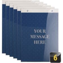 Sign Holder, Vertical, 8-1/2"Wx11"H, 6/BX, Clear