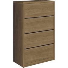 Lateral File, 4-Drawer, 36"x20"x59-1/8", Pinnacle