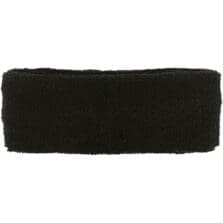 Sweatband, Head, TerryCotton, Elastic, 24/CT, Black