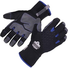 Gloves, Winter, Thermal, Weather-Resist, Reflective, S, 2/PR, BK