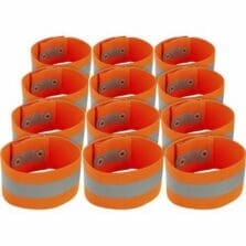 Arm/Leg Band, ButtonSnapClosure, L/XL, 12/CT, Orange