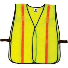 Safety Vest, Non-Certified, Hi-Vis, Hi-Gloss, Hook/Loop, Lime