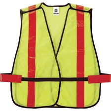 Safety Vest, Non-Certified, X-Back, Hi-Vis, Hook/Loop, Mesh, LM