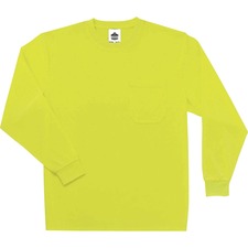 T-Shirt, LongSleeve, Non-Certified, Hi-Vis, MoistureWicking, M, LM