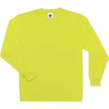 T-Shirt, LongSleeve, Non-Certified, Hi-Vis, MoistureWicking, L, LM