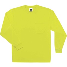T-Shirt, LongSleeve, Non-Certified, Hi-Vis, MoistureWick, XL, LM