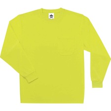 T-Shirt, LongSleeve, Non-Certified, Hi-Vis, MoistureWick, 2X, LM