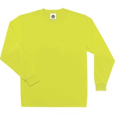 T-Shirt, LongSleeve, Non-Certified, Hi-Vis, MoistureWick, 5X, LM