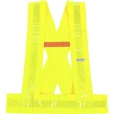 Safety Sash, Breakaway, Hi-Vis, XBack, TypeO, Class1, M/L, Lime
