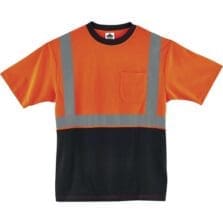 T-Shirt, Hi-Vis, BlackFront, TypeR, Class2, MoistureWicking, S, OE