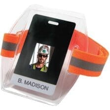 Badge Holder, Arm Band, HighVisibility, Vinyl, 12"-18", 6/CT, OE